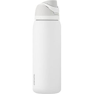 [AC] $22.49 | 40-Oz Owala FreeSip Stainless Steel Water Bottle (Shy Marshmallow) at Amazon